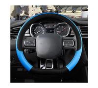 Antideslizante Funda Volante Coche para Citroen C3 para C3 para Picasso para Aircross para Pluriel DS3 DS5 Protector para Volante Coche(D Shape Blue)