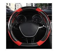 Antideslizante Funda Volante Coche para Citroen C3-XR C4 C4L para Elysee DS3 DS4 DS5 DS6 Protector Antideslizante para Volante Coche(Rojo)