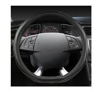 Antideslizante Funda Volante Coche para Citroen C3-XR C4 para Elysee DS3 DS4 DS5 DS6 DS7 DS9 Cubierta Cuero Capa Superior para Volante Coche(Negro)