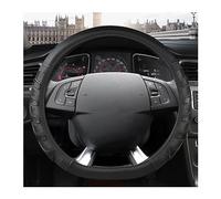Antideslizante Funda Volante Coche para Citroen DS3 DS4 DS5 DS5 DS 5LS DS6 DS7 DS9 Microfibra Cuero En Forma D Cubierta Volante Coche(Negro)