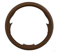Antideslizante Funda Volante Coche para Nissan para Tiida para Livina para Sylphy para Note Cubierta Volante Coche Cosida A Mano(Marrón)