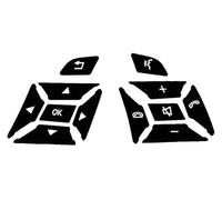 Antideslizante Funda Volante para A B C E Ml GL Cla Gla Glk SL Class W176 W212 W204 Cubiertas para Volante Botón Interruptor Embellecedor Cubierta Adhesivo Negro