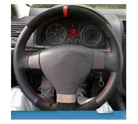 Antideslizante Funda Volante para G&olf 5 Mk5 para VW para Passat B6 para 5 Mk5 para T&iguan 2007-2011 Funda De Volante De Coche Personalizada Trenzada Antideslizante Gamuza(Brown Thread)