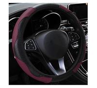 Antideslizante Funda Volante para Lancer para Captiva Accesorios para Automóviles Cubierta Manija Automóvil Cubiertas Volante Fibra Carbono Cuero PU(Claret)