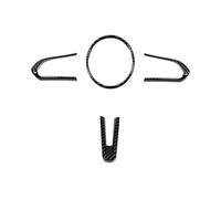 Antideslizante Funda Volante para Mazda 3 MX-30 CX-50 CX-60 CX-30 2022 2023 Accesorios Protector para Volante Coche Carbono Rojo Plata Interruptor Pegatina Embellecedor Marco(Carbon 123)