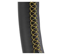 Antideslizante Funda Volante para Octavia para Superb 2012 para Fabia para Octavia A5 2012 2013 para Yeti 2009-2013 Trenza Volante DIY Funda Trenzada Coche(Yellow Line)