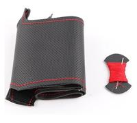 Antideslizante Funda Volante para Pajero Sport 2004 para Montero Sport 2004 Funda Volante Cuero Trenzado Coche Personalizada DIY(Red Thread)