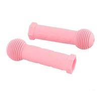 Antideslizante impermeable goma manillar Grips para niños triciclo bicicleta y scooter reemplazo Manillas (rosa)