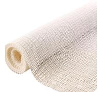 Antideslizante para Alfombras 140 x 220 cm Malla Antideslizante Alfombra Recortable de PVC para Paletas, Estantes, Cajones, Colchones, Sofás, Blanquecino