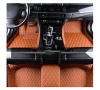 Antideslizante para Hyundai I10 PA 2007 2008 2009 2010 2011 2012 2013 2014 2015 2016 Alfombrillas De Cuero El Suelo del Coche Alfombras Almohadillas Los Pies(LHD Brown)