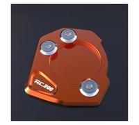 Antideslizante Para KTM RC 125 200 390 Duke 690 SMC 950 990 Adventure Supermoto SMT SM/R Extensión De Soporte Lateral Almohadilla Pie(Orange B)