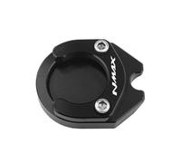 Antideslizante Para NMAX 125 155 XMAX 300 400 250 AEROX Soporte De Pie Central Extensión Almohadilla Ampliación(Black b)