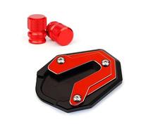 Antideslizante Para REBEL1100 DCT 2023 CMX1100 Rebel 1100 MT 2020-2024 Pata De Cabra Almohadilla Soporte Lateral Tapas Válvula Neumático(Red)