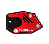 Antideslizante Para XLV 600 650 700 TRANSALP 2000-2021 CNC Almohadilla De Soporte Lateral Placa Ampliación Extensión(Red)