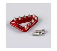Antideslizante Pedal De Freno Trasero para SX SXF XC XCF XCW XCFW EXC EXCF Cabezal De Pedal De Palanca De Freno Trasero De Motocicleta Punta De Pedal(Rojo)