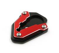 Antideslizante Soporte Almohadilla De Extensión para Caballete Lateral De Motocicleta para Ducati 848, 1098 Y 1198. Ampliación De La Placa De Soporte.(Rojo)