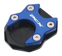 Antideslizante Soporte Almohadilla De Soporte para Caballete Lateral Motocicleta para PCX125 PCX150 150 2018-2021 2020 CNC. Ampliación La Placa(Azul)