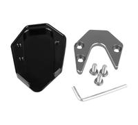 Antideslizante Soporte Almohadilla para Caballete Lateral De Motocicleta para Suzuki GW250 GSX250R 2021-2023 DL250. Extensión Ampliación Soporte Placa(Titanio 3)