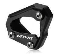 Antideslizante Soporte Reposapiés Extensor para Caballete Lateral De Motocicleta para MT10, MT-10 R1, R1M (2016-2024).(Negro 2)
