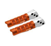Antideslizante Traseros CNC Reposapiés De Pasajero Pedal Para CB750 HORNET Cb750 Hornet 2023 Soportes De Reposapiés(Orange)