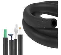Antideslizante Tubo De Espuma, Tubería Aislante de Gomaespuma ID 3-50 mm, Manguitos para Tuberías Para Soporte de Agarre de Manija/Asas/Protección contra Heladas para Tuberías(ID3mmxT5mmxL1m)