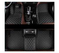 Antideslizantes Alfombrillas Alfombrillas Coche para Jetour X70 2020-2022 Accesorios Interior Alfombras Cuero Almohadillas Los Pies Alfombra Goma(Negro Negro)