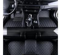 Antideslizantes Alfombrillas Alfombrillas Cuero Coche para Ford para Mondeo 2017-2020 Accesorios Alfombrilla Interior Talonera Goma(Negro Negro)