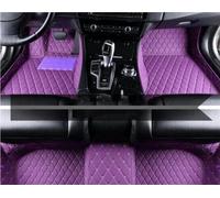 Antideslizantes Alfombrillas Alfombrillas Cuero Suelo Coche Kit Alfombras Almohadillas Los Pies Accesorios para Serie 5 2008-2013 Talonera Goma(Púrpura,LHD)