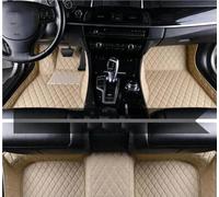 Antideslizantes Alfombrillas Alfombrillas Cuero Suelo Coche Kit Alfombras Almohadillas Los Pies Accesorios para Serie 5 2008-2013 Talonera Goma(Beige,RHD)