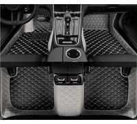 Antideslizantes Alfombrillas Alfombrillas Cuero Suelo Coche Kit Alfombras Almohadillas Los Pies Accesorios para Serie 5 2008-2013 Talonera Goma(Black Gray,RHD)