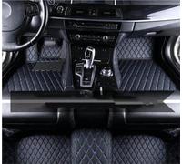 Antideslizantes Alfombrillas Alfombrillas Cuero Suelo Coche Kit Alfombras Almohadillas Los Pies Accesorios para Serie 5 2008-2013 Talonera Goma(Black blue1,RHD)