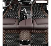 Antideslizantes Alfombrillas Alfombrillas Cuero Suelo Coche Kit Alfombras Almohadillas Los Pies Accesorios para Serie 5 2008-2013 Talonera Goma(Black Coffee,RHD)