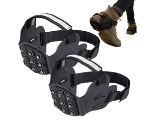 Antideslizantes - Botas de tracción de invierno, Sistema de agarre de hielo granulado | Equipo para mejorar la estabilidad, ayuda de seguridad en climas fríos, diseñado para mantener el equilibrio