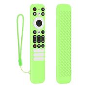 AntiDrop - Funda protectora de silicona para control remoto RC902V 802NU1 que asegura el ajuste con correa, textura antideslizante, protección remota por voz