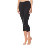 Antie Leggins 3/4 Mallas Deportivas Mujer Pantalones Capri Sin Bolsillos Yoga Pilates Running AN60-101 (Negro, S)