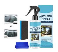 Antiempañamiento - Spray antivaho para parabrisas, limpiador de cristales resistente a la lluvia, kit de líquido anticongelante, en el cuarto de baño para espejos de gafas, cuidado de
