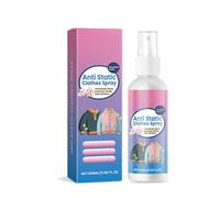 Antiestático Para Tejidos,No Deja Manchas,100ml Spray Antiestático Para Ropa Spray Antiestático,Eficaz Reduce La Electricidad Estática En La Ropa Para Muebles De Lavandería y Armario De Coche