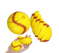 antiestrés béisbol en forma de bola, twist shape changing finger relaxation game, 3D impreso en forma de béisbol, ideal para el hogar, oficina, mesita de noche, escritorio, armario
