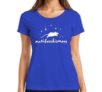 Antifascismo Ratón Antifa Statement - Camiseta para mujer, azul, XL
