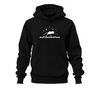 Antifascismo Ratón Antifa Statement Sudadera con capucha, Negro, S