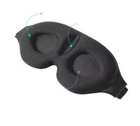 Antifaz 3D for dormir que bloquea la luz, antifaz de espuma viscoelástica for, ayuda for usar mascarilla, parche facial for ojos(Black2)