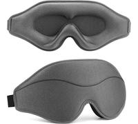 Antifaz 3D for dormir, unisex, de espuma viscoelástica, for ojos y, con correa ajustable. Ideal for lado(Gray)