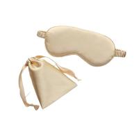 antifaz Antifaz de seda con bolsa de transporte, antifaz de viaje for dormir, for mujer, hombre, funda for la siesta, cómodo parche for los ojos, ayuda a descansar los ojos, cubierta for dormir(Golden