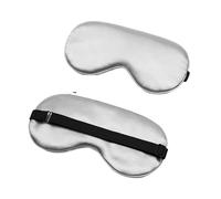 Antifaz Antifaz for dormir de seda, sombra acolchada, parche for cubrir los ojos, máscara for dormir, antifaz, vendas for los ojos, viaje, descanso relajante, mujeres y hombres(Grey)