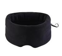 Antifaz completo para dormir de algodón, hecho a mano, cómodo y transpirable, ajustable, antifaz para dormir para aviones, antifaz para dormir para siestas, color negro