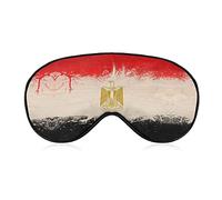 Antifaz con bandera de Egipto con correa ajustable para hombres y mujeres siesta de viaje para dormir por la noche