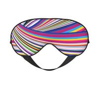 antifaz con bandera gay y arcoíris del orgullo LGBT, con bloqueo de luz, suave sin presión con correa elástica para el hogar, viajes, oficina, siesta,