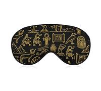 Antifaz de dioses egipcios antiguos con correa ajustable para hombres y mujeres siesta de viaje para dormir de noche