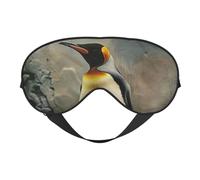 Antifaz de doble cara con estampado de pingüino, cobertura de ojos suave para viajar, máscara de dormir para hombres y mujeres