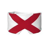 Antifaz de dormir con estampado de bandera del estado de Alabama, bloquea la luz, suave y cómodo, con diadema de pasta ajustable